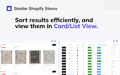 Similar Shopify Stores by SimplyTrends.co