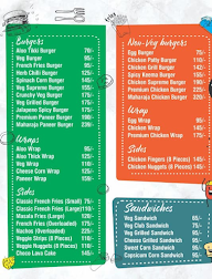 Burger House menu 1