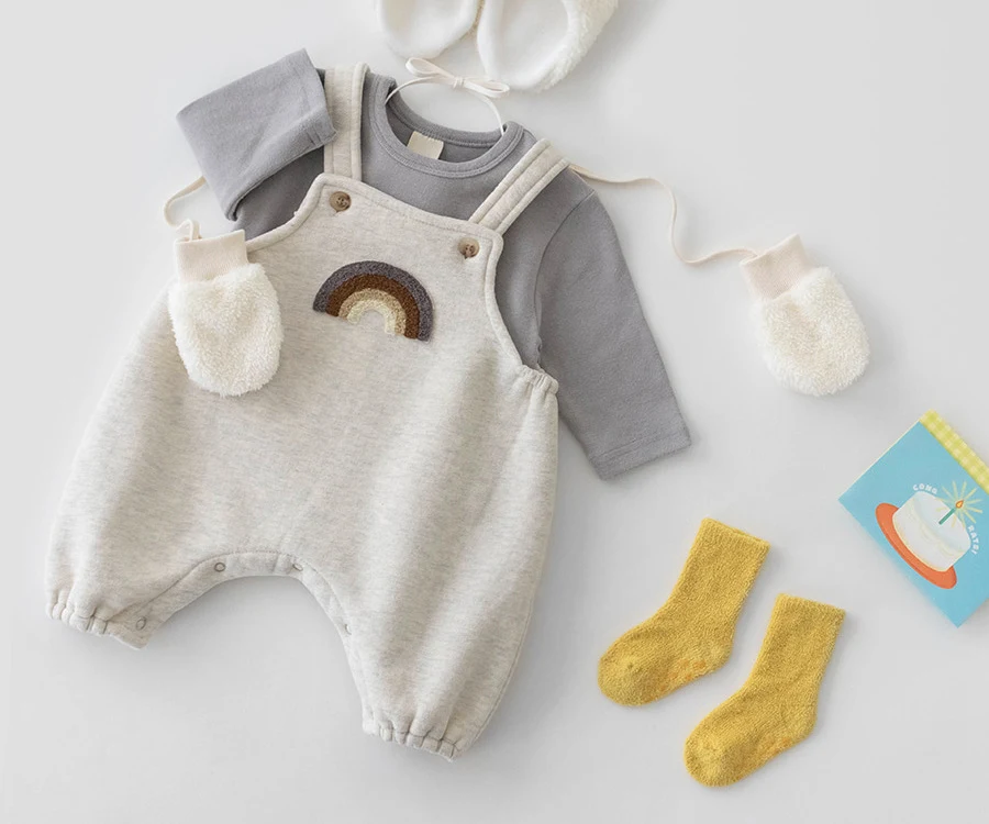 Title 4, Koreaanse lente baby romper, unisex, schattig, ...
