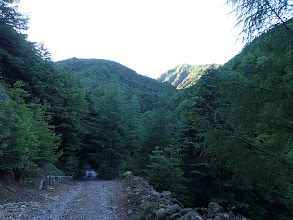 前方右手に峰ノ松目