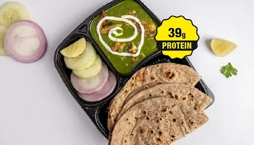 Palak Chicken & Rotis Meal - High Protein