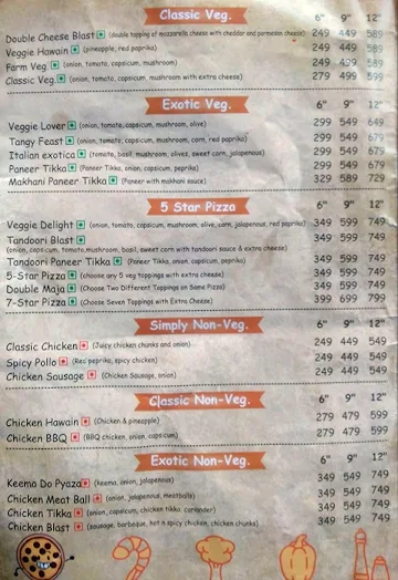 Pizza Factory menu 