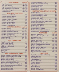 Sai Raj Dhaba menu 3