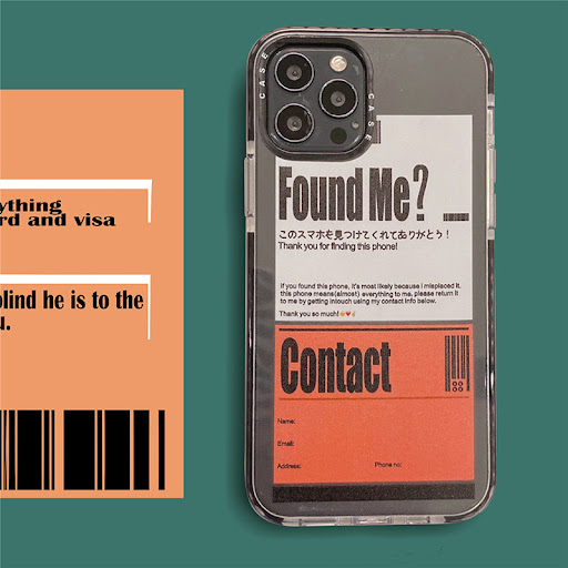 Title 5, Transparent Phone Case With Orange Sticker. Pro...