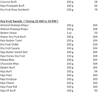 New Agarwal Bhavan menu 4