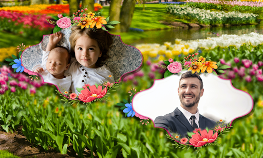 Beautiful Garden Dual Photo Frame Application