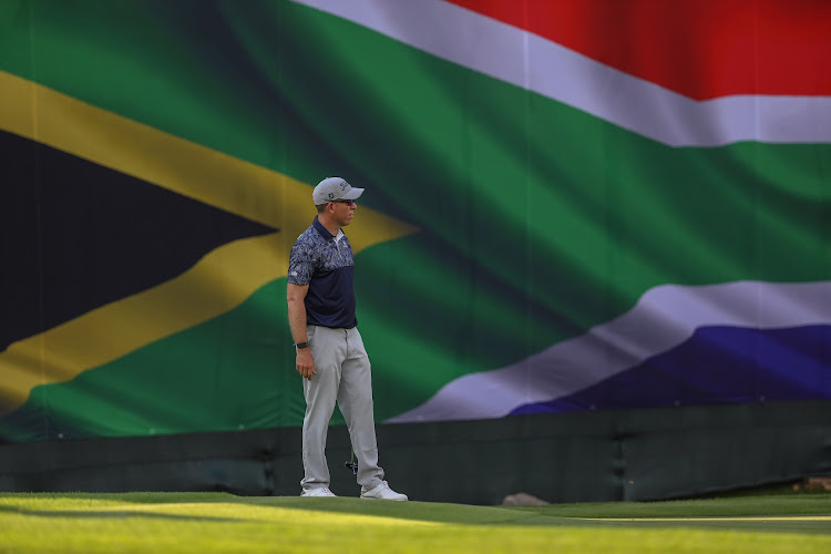 Oliver Bekker on day 2 of the 2021 SA Open Championship at Gary Player Country Club at Sun City on December 3 2021.