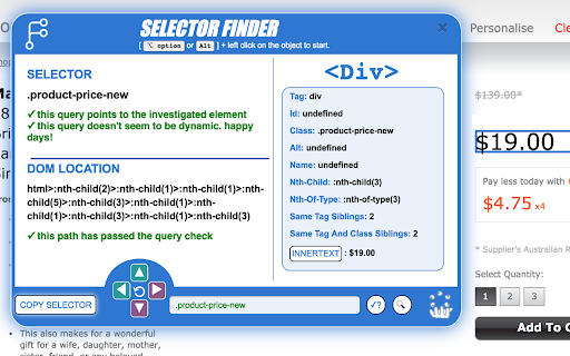 Selector Finder