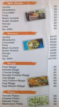 AM 's Cafe menu 5