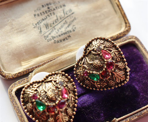 Title 3, Colored Glaze Czech Diamond Earrings, sparkling...