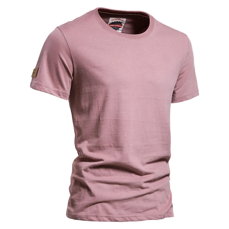 Title 7, Herren T-Shirt aus einfarbiger, gebürsteter Bau...
