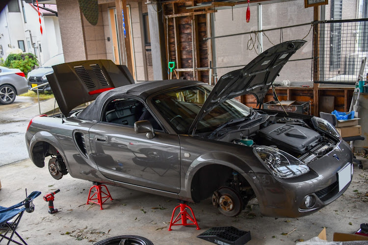 MR-Sの車高調整・DIY・車高調に関するカスタム事例の投稿画像1枚目