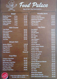 Food Palace menu 1