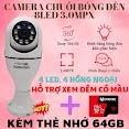Camera Yoosee Bóng Đèn Thế Hệ Mới 3.0Mp - Xoay 360 Độ, Xem Đêm Có Màu, Mẫu Mới 2022, Bảo Hành 12 Tháng