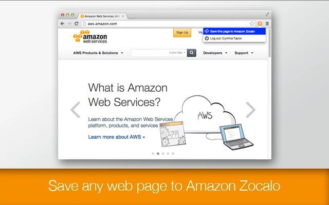 Amazon Zocalo Web Clipper