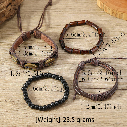Title 5, Retro artistic alloy shell multi-layer bracelet...
