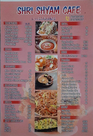 Shree Shyam Cafe & Restaurant menu 1