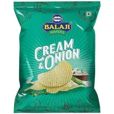 Balaji Cream & Onion Chips - 155 gm