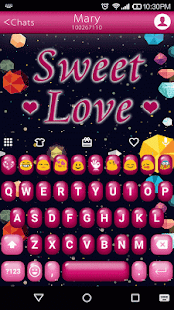 Sweet Love Emoji Keyboard Apl Android Google Play Gambar Mini