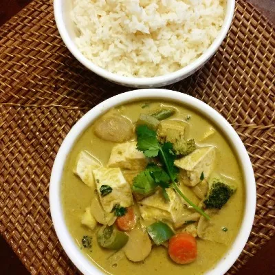 Chicken Thai Green Curry Rice
