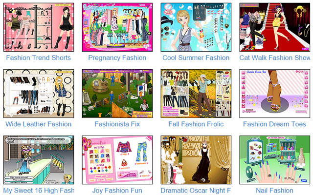 Fashion Games chrome extension