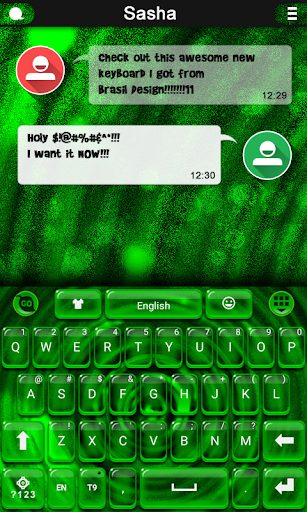 Neon Green GO Keyboard