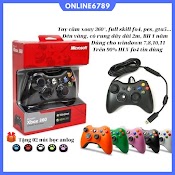 Tay Cầm Chơi Game Fifa Online 4 Microsoft Xbox 360 Full Box Co Rung, Tay Câm Fo4 Có Dây Pc, Laptop Full Skill All Game