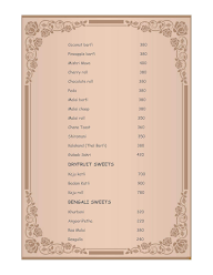 Rashtriya Mishthan Bhandhar menu 4