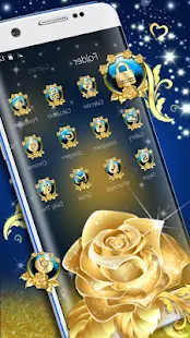 藍色的金色玫瑰主題(圖3)-速報App