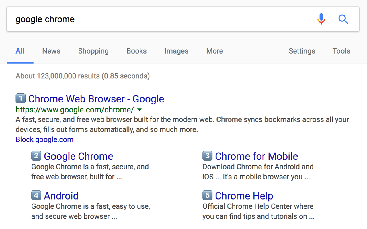 Google Search Result Hotkeys Preview image 0