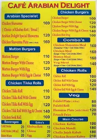 Cafe Arabian Delight menu 3