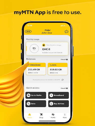 Screenshot myMTN Ghana