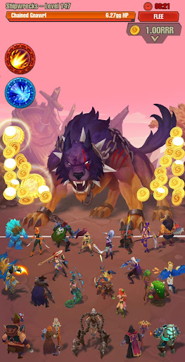 Idle game offline clicker Juggernaut Champions