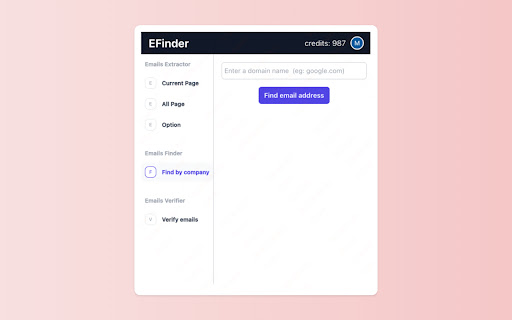 EFinder - Free Email Extractor | Finder | Verifier