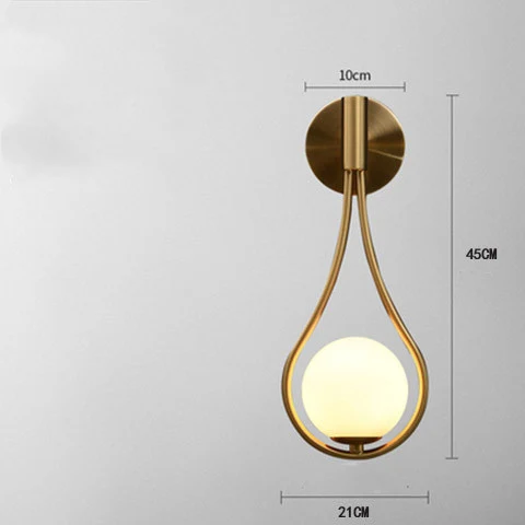 Title 3, Nordycka lampa ścienna, metalowa, nowoczesna i ...