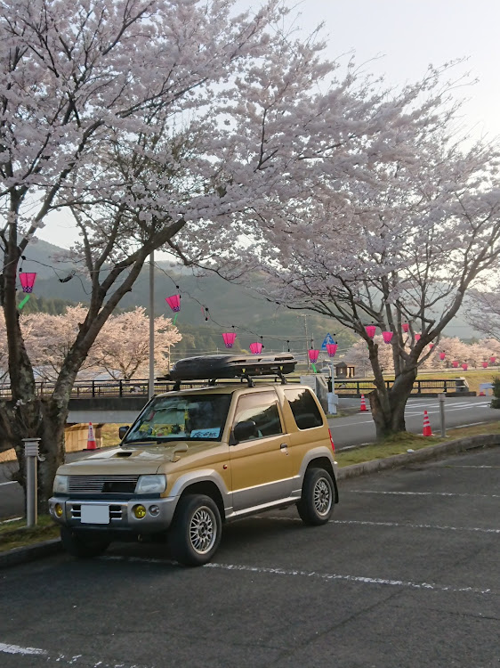 パジェロミニのあかげMT車マンおーい福丼県　恐竜の國💀☠🦴さんが投稿したカスタム事例の投稿画像1枚目