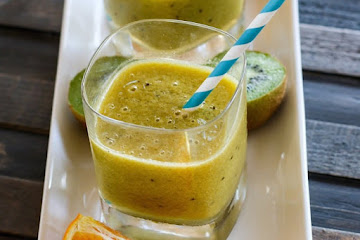 Homemade Orange Kiwi Electrolyte Citrus Slushy