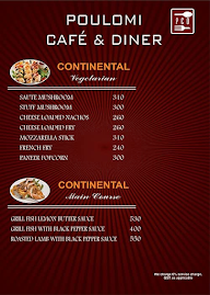 Poulomi Cafe & Diner menu 2