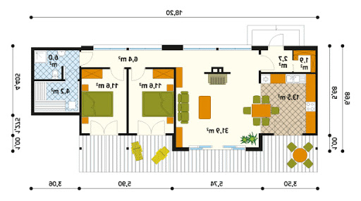 Klif dr-S - Rzut parteru