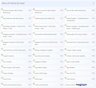 Chinese By Heart menu 1