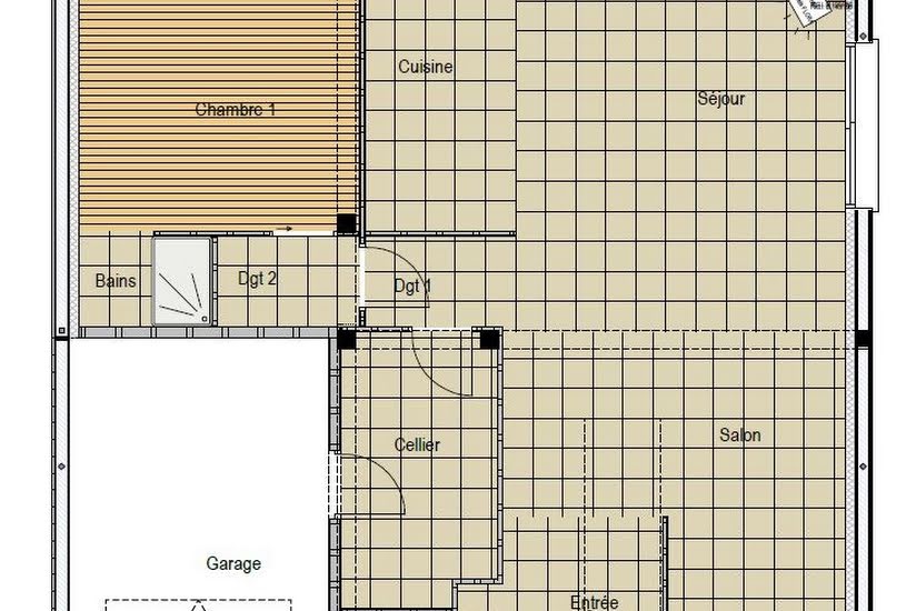  Vente Terrain + Maison - Terrain : 549m² - Maison : 140m² à Chaufour-Notre-Dame (72550) 