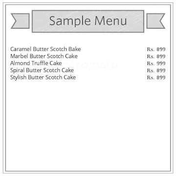 Cake Square menu 