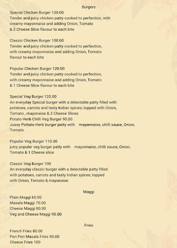 Pioneer Pizza menu 