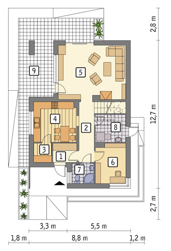 Zaczarowany - C356 - Rzut parteru