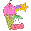 Glitter Ice Cream Coloring