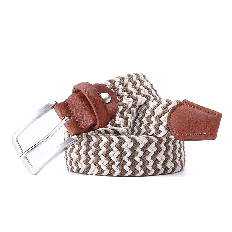 Ceinture élastique à boucle en tricot, assortie à tout, pour un confort optimal et un style polyvalent. Idéale pour toutes les tenues, s'adapte à votre morphologie.