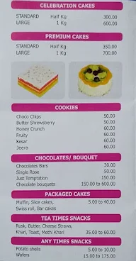 Arora Cakes & Bakes menu 2