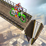 Superhero Motorbike Mega Ramp Race  Icon