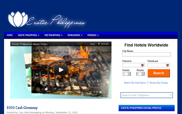 Exotic Philippines chrome extension