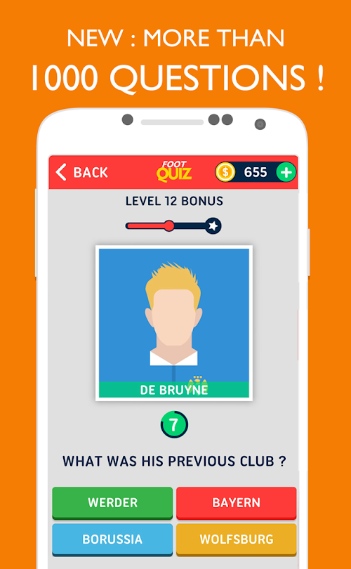 Android application FootQuiz - Football Quiz Game screenshort